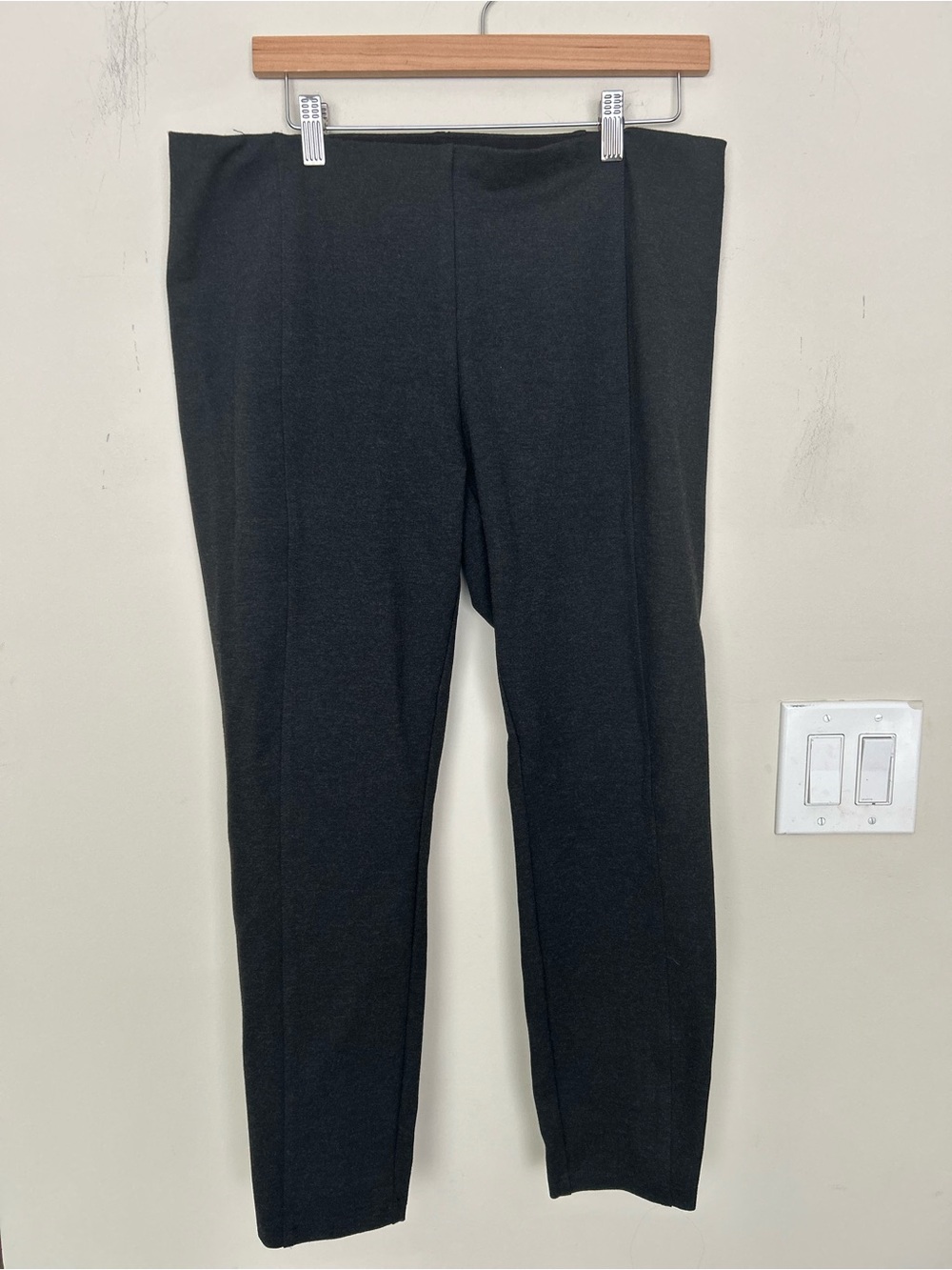 Rachel Zoe Dark Gray High Rise Skinny Fit Trousers Leggings Size 14
